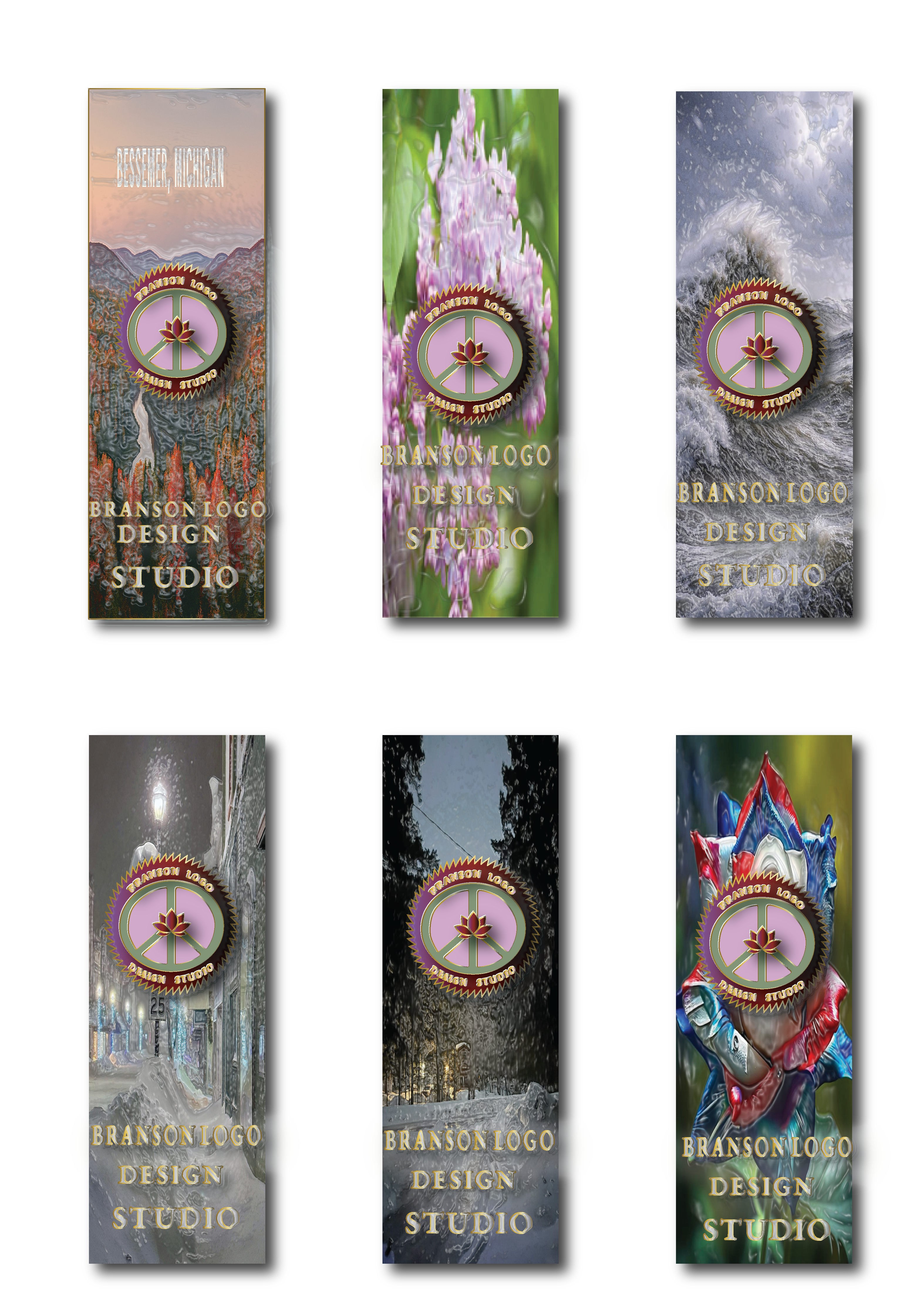 Branson Logo Design Studio Nature Bookmarks