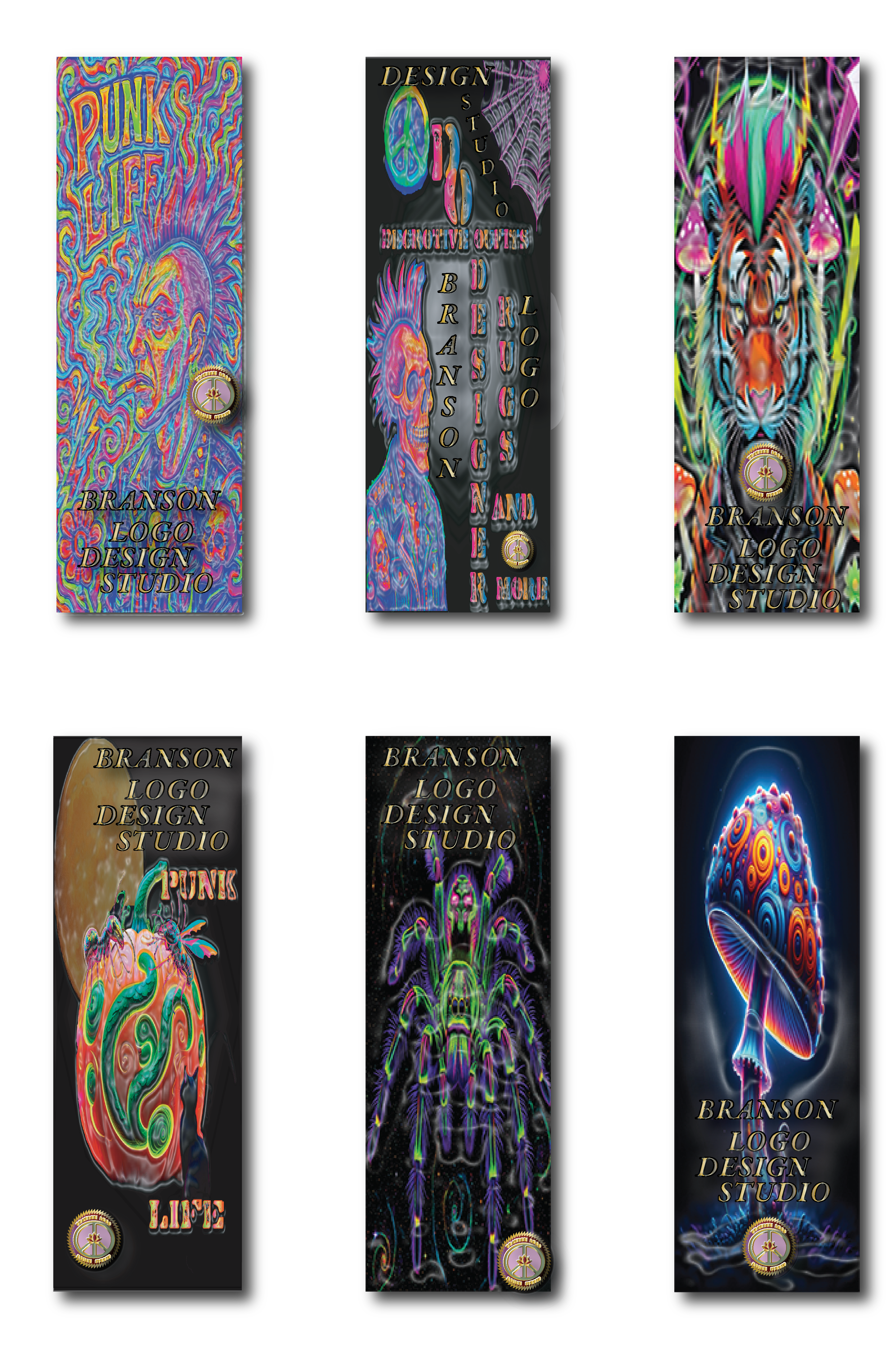 Branson Punk Stickers